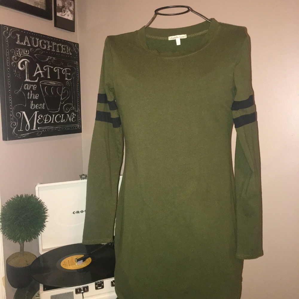 Charlotte Russe Army Green Dress ($20)